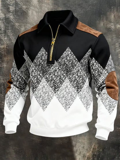 Classic slim turtleneck knit sweater for men | Zanik -1