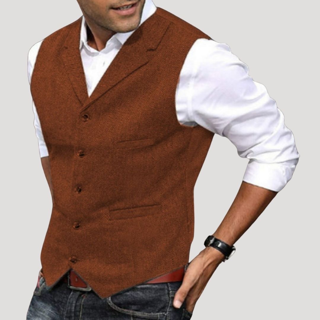 Refined classic longline winter coat for men -3