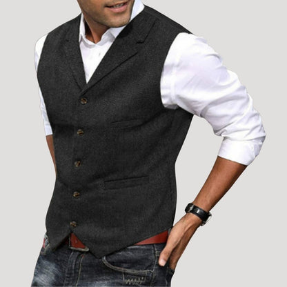 Refined classic longline winter coat for men -5