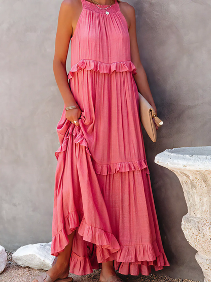 Tiered Ruffle Long Dress Chic For Women | Lara
