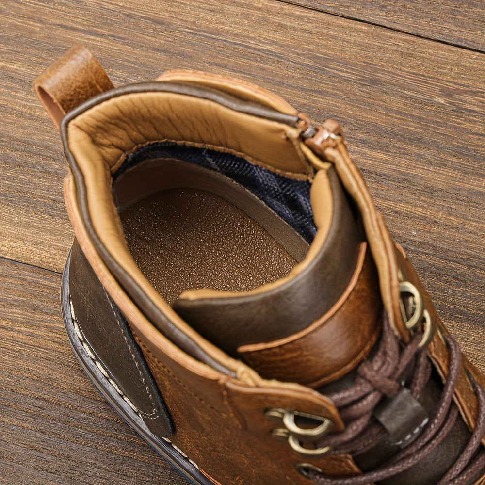Timeless brogue-detail heritage boots for men | Maxwell -8