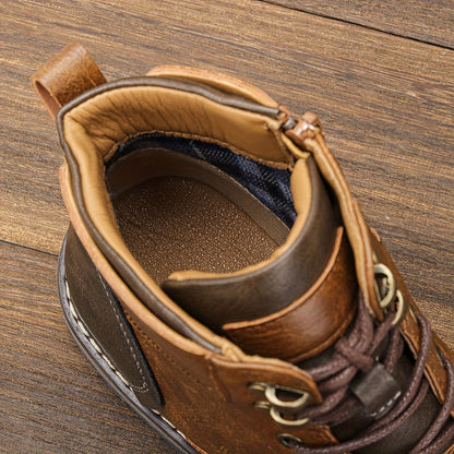 Timeless brogue-detail heritage boots for men | Maxwell -8