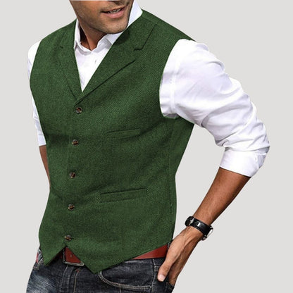 Refined classic longline winter coat for men -8