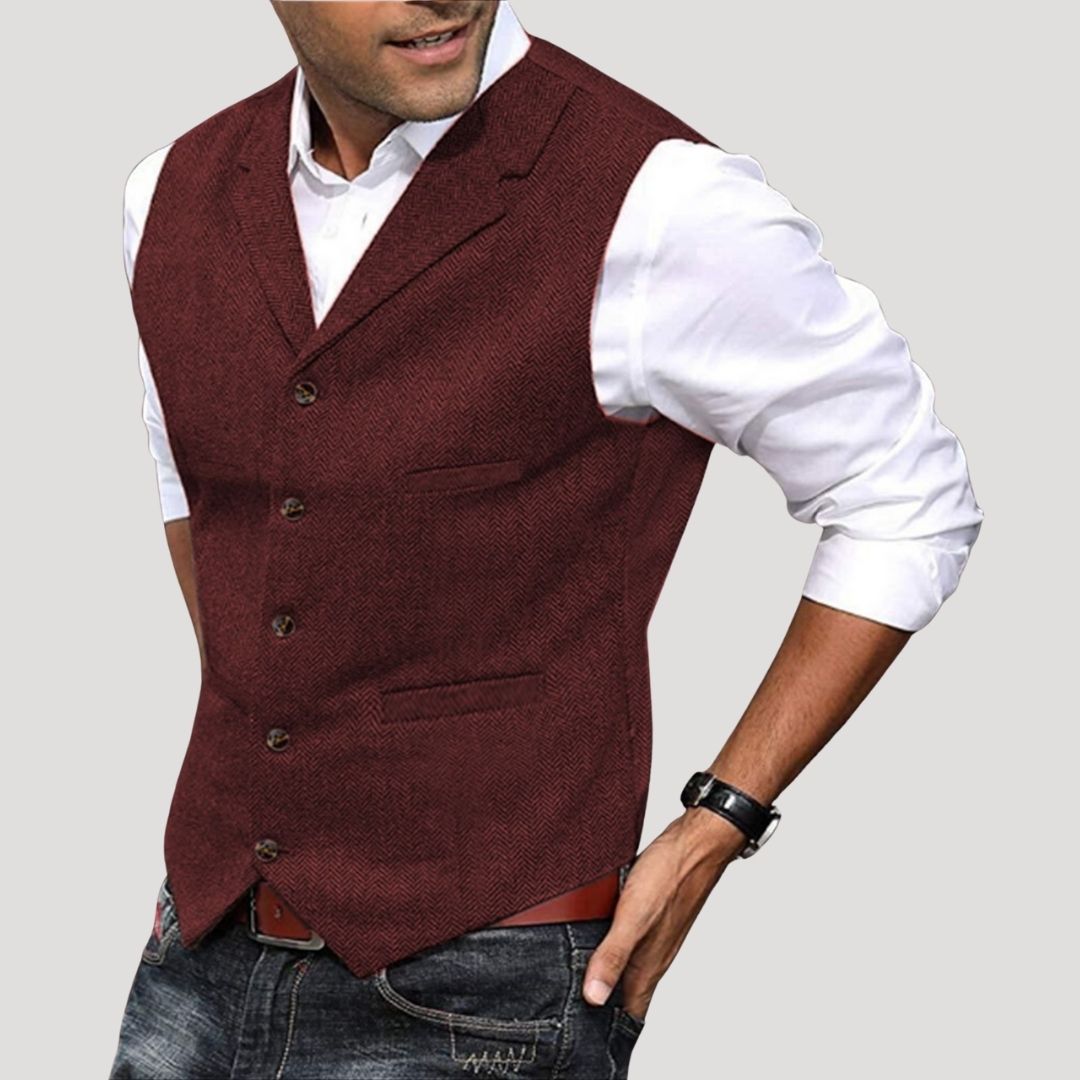 Refined classic longline winter coat for men -11