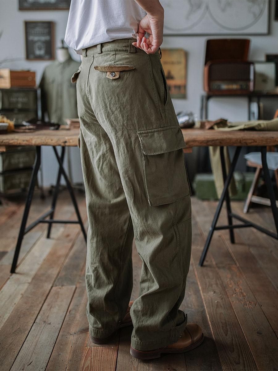 Heritage Utility Trousers with Reinforced Details Versatile for Men | Owen