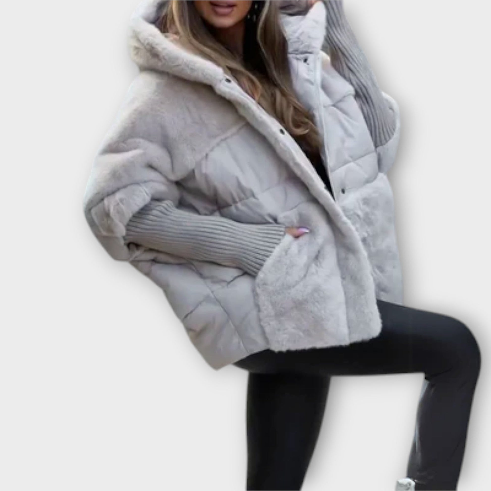 Elegant classic warm winter jacket for women | Ava -13