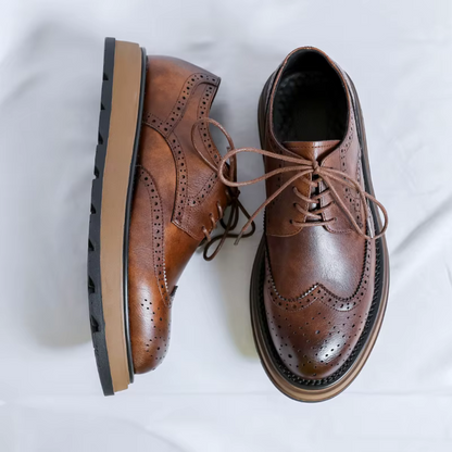 Classic smart brogue Derby shoes for men | West -3