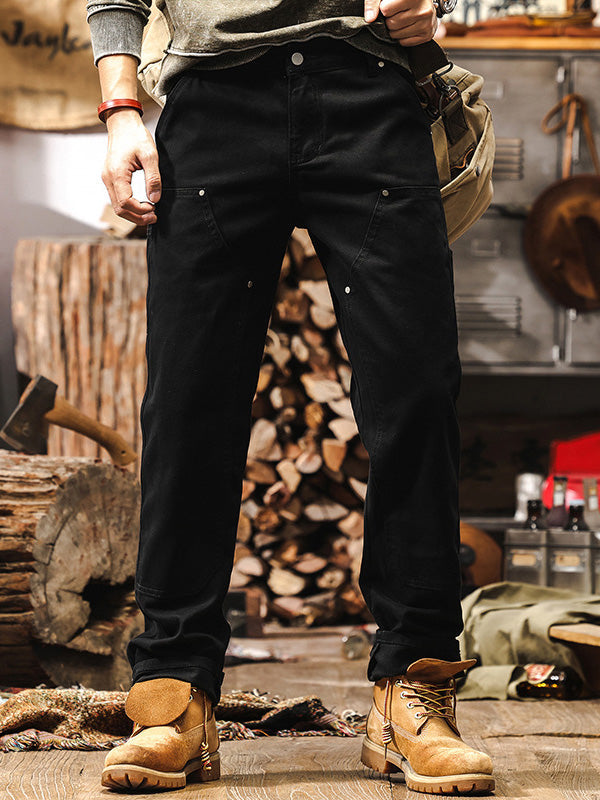 Rugged Straight Leg Utility Trousers Versatile For Men | Beckett
