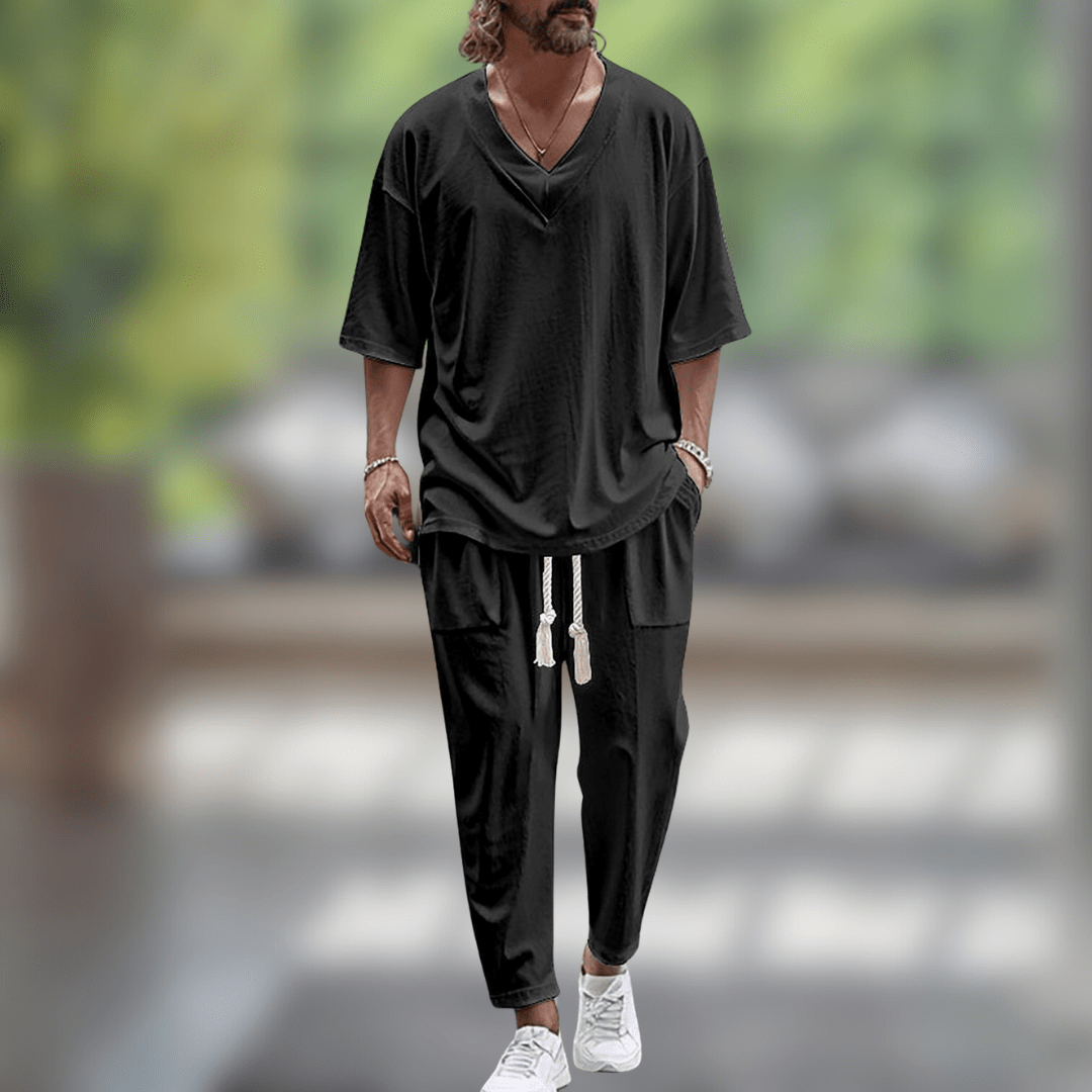Relaxed Fit Two Piece Set Stylish For Men | Kaelen
