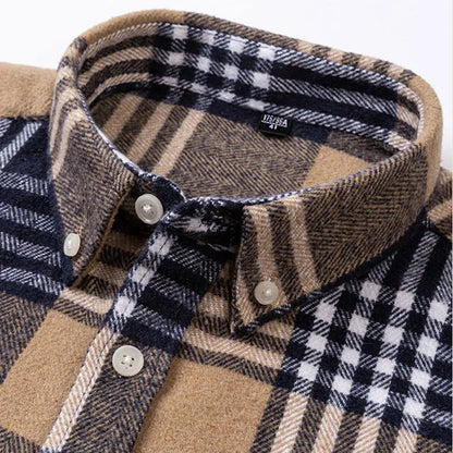 Classic Plaid Button Down Shirt Refined for Men | Everett