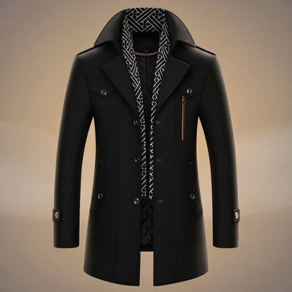 Elegant classic wool winter coat for men | Kensworth - 6