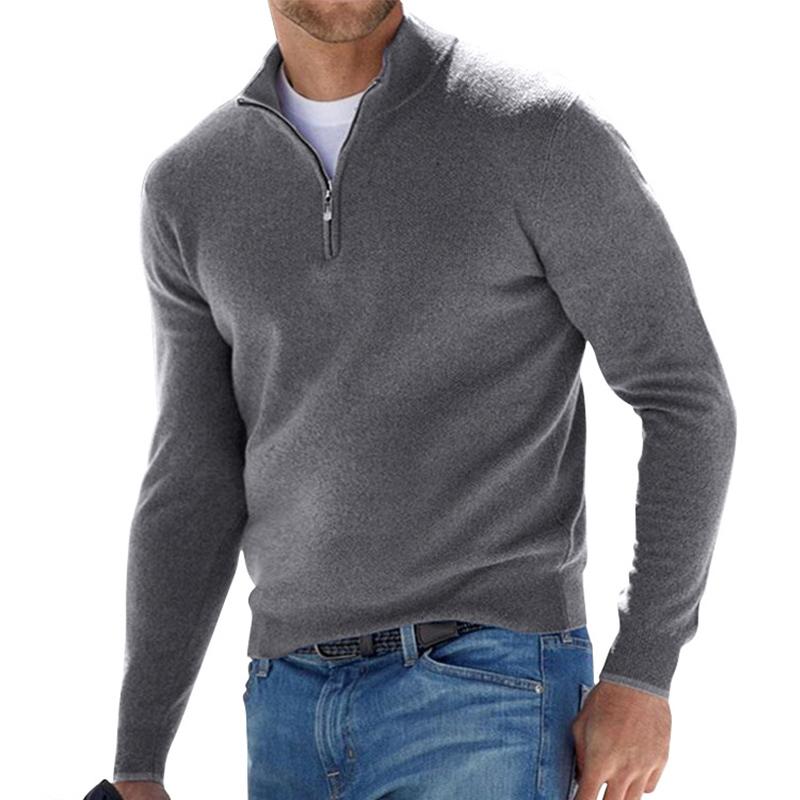 Half-zip comfort sweater for men | Harris