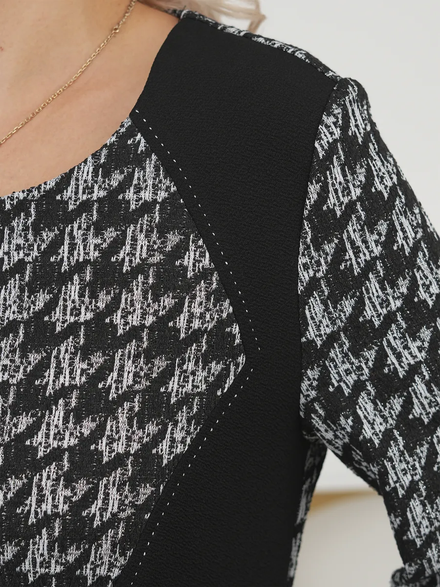 Stylish everyday patterned midi dress for women | Lysa -8