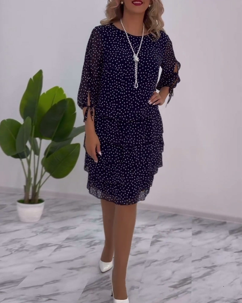 Cosy elegant winter knit dress for women | AUTERELLE - 2