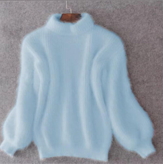 Cosy loose-knit wool blend sweater for women | Emilie - 1