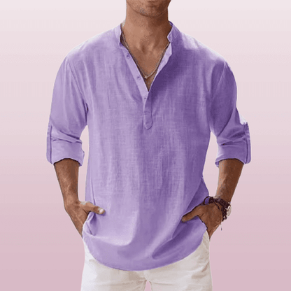Breathable linen everyday shirt for men - 12