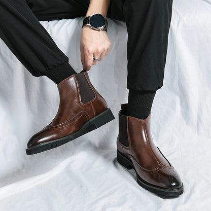 Classic leather chelsea boots for men | Alden - 8