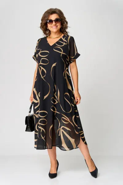 Cosy elegant everyday casual dress for women | Pauline -6