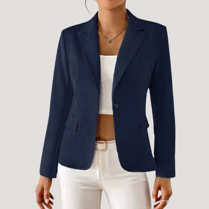 Sophisticated tailored fitted blazer for women -2