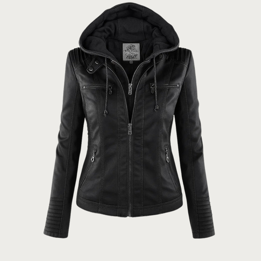 Durable elegant everyday leather jacket for women | Sophie -2