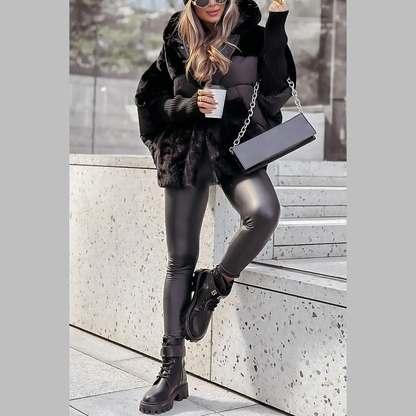 Classic hooded everyday casual bomber jacket for women | Hester -5
