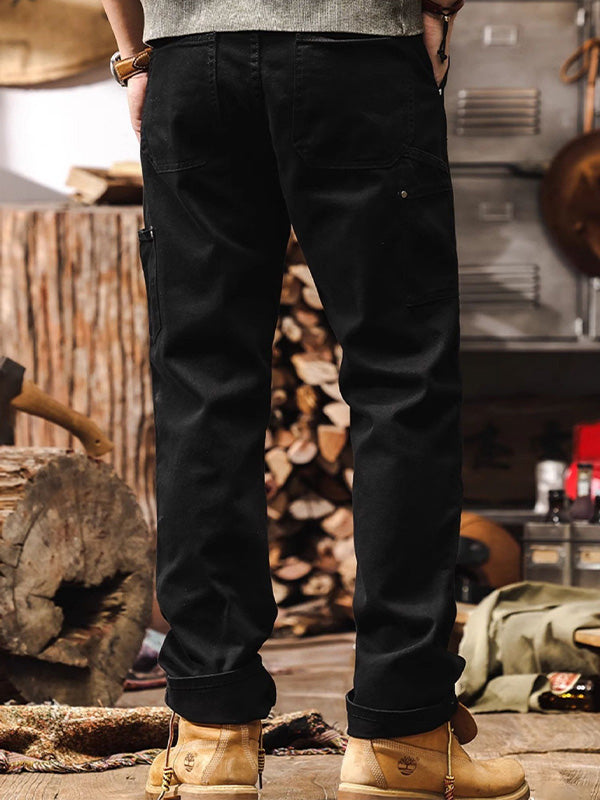 Rugged Straight Leg Utility Trousers Versatile For Men | Beckett