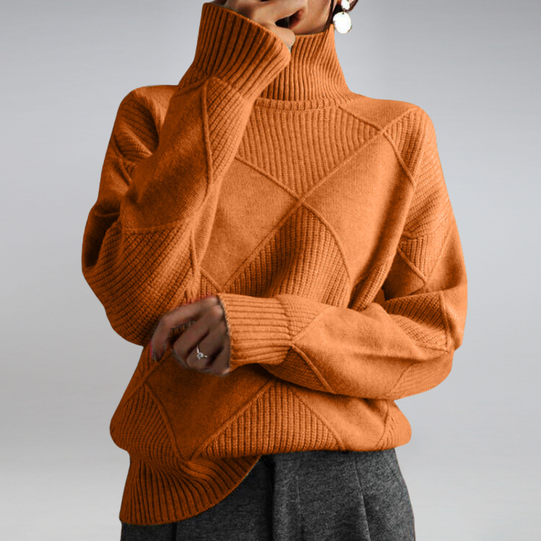Cosy knit turtleneck sweater for women | Myla - 8