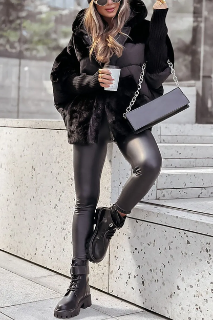 Elegant classic warm winter jacket for women | Ava -6