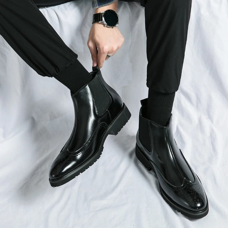 Classic leather chelsea boots for men | Alden - 19