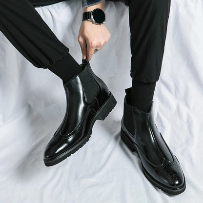 Classic leather chelsea boots for men | Alden - 19