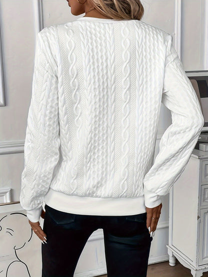 Half Zip Casual Sweater Cozy For Women | Lioraelle