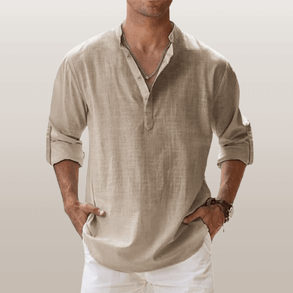 Breathable linen everyday shirt for men - 6