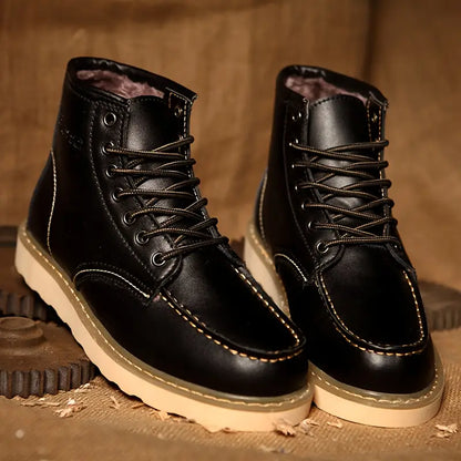 Vintage-inspired retro lace-up boots for men | Harrison -5
