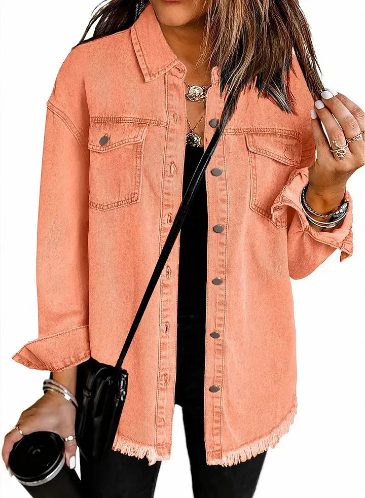 Classic signature denim jacket for women | Katja -12