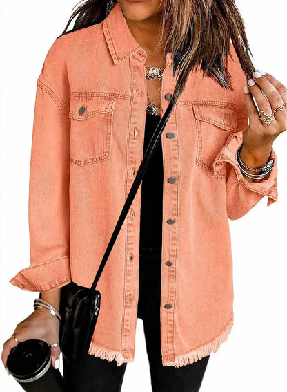 Classic signature denim jacket for women | Katja -12