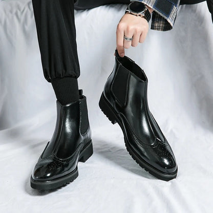 Classic leather chelsea boots for men | Alden - 17