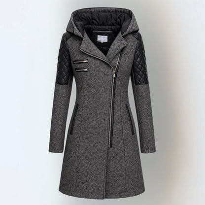 Warm hooded zip casual winter jacket for women | Jasneet -2