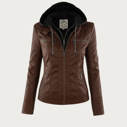 Classic leather everyday jacket for women | SOPHIE - 3