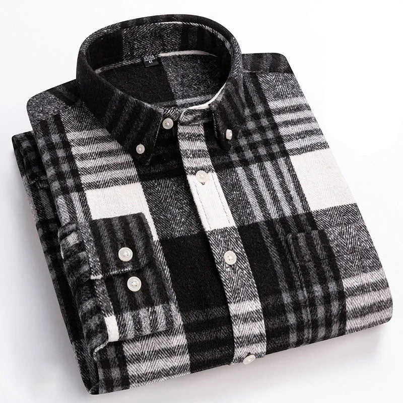 Classic Plaid Button Down Shirt Refined for Men | Everett