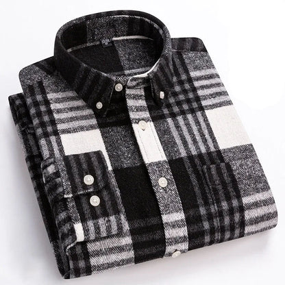 Classic Plaid Button Down Shirt Refined for Men | Everett