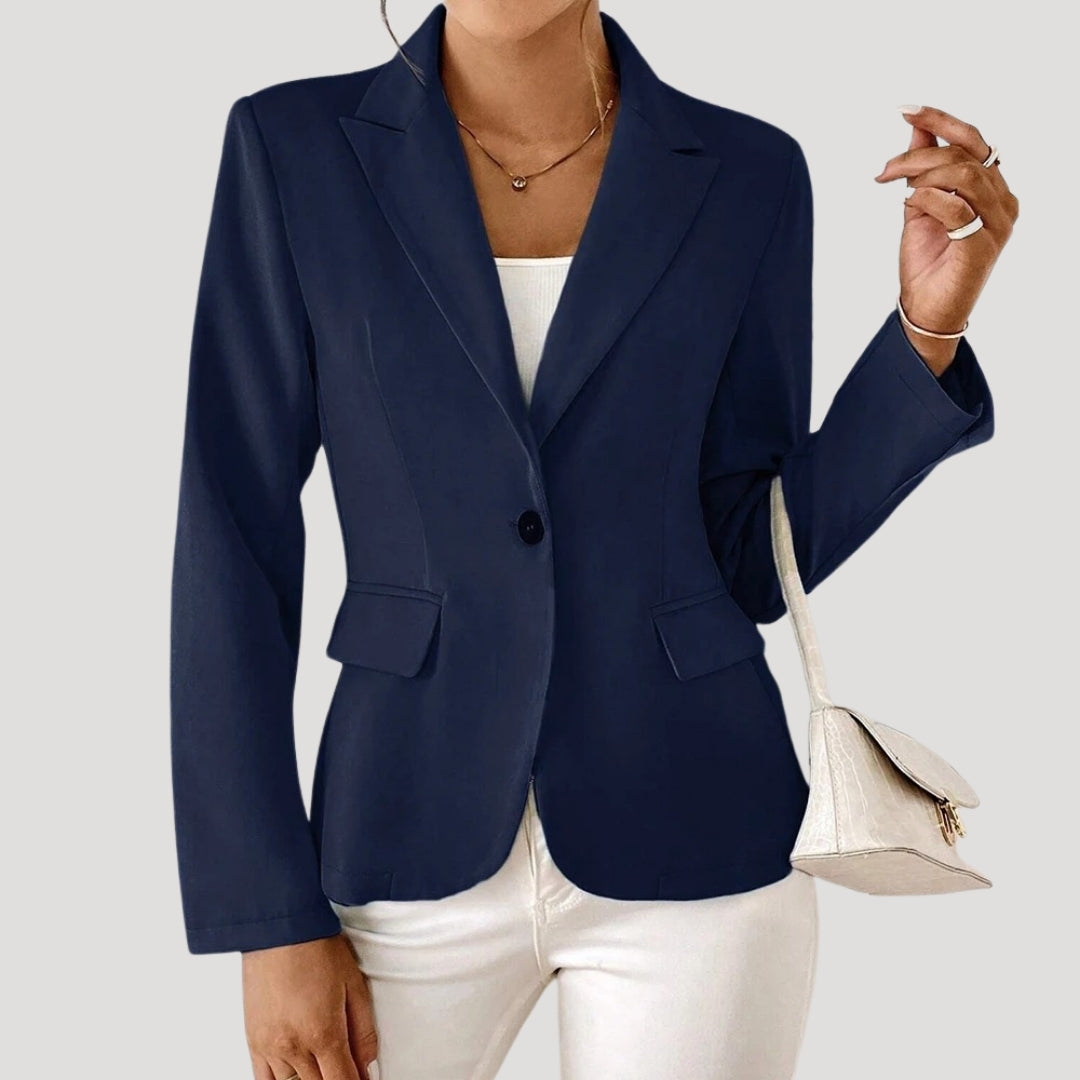 Sophisticated tailored fitted blazer for women -3