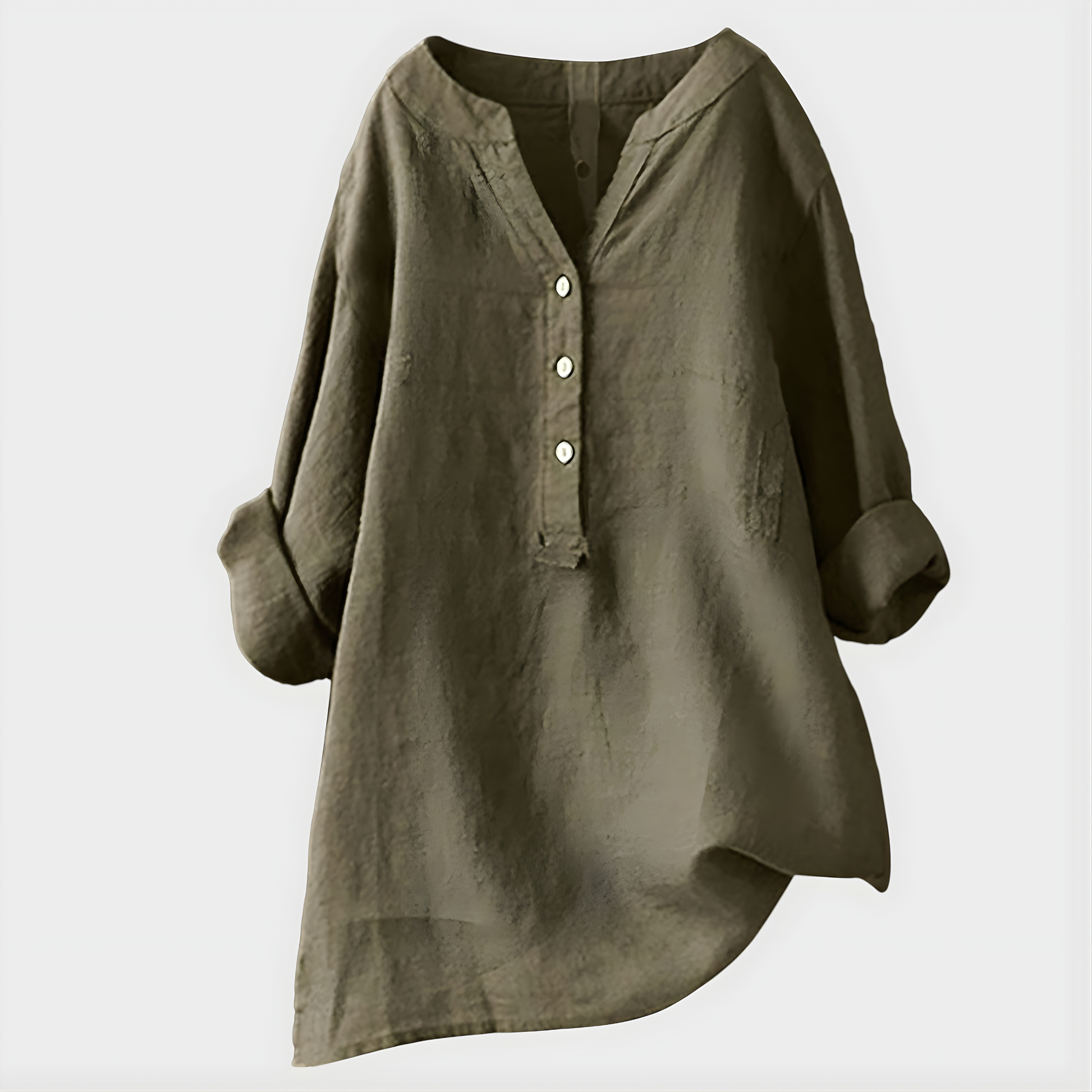 Elegant V-neck everyday blouse for women | Veronique -8