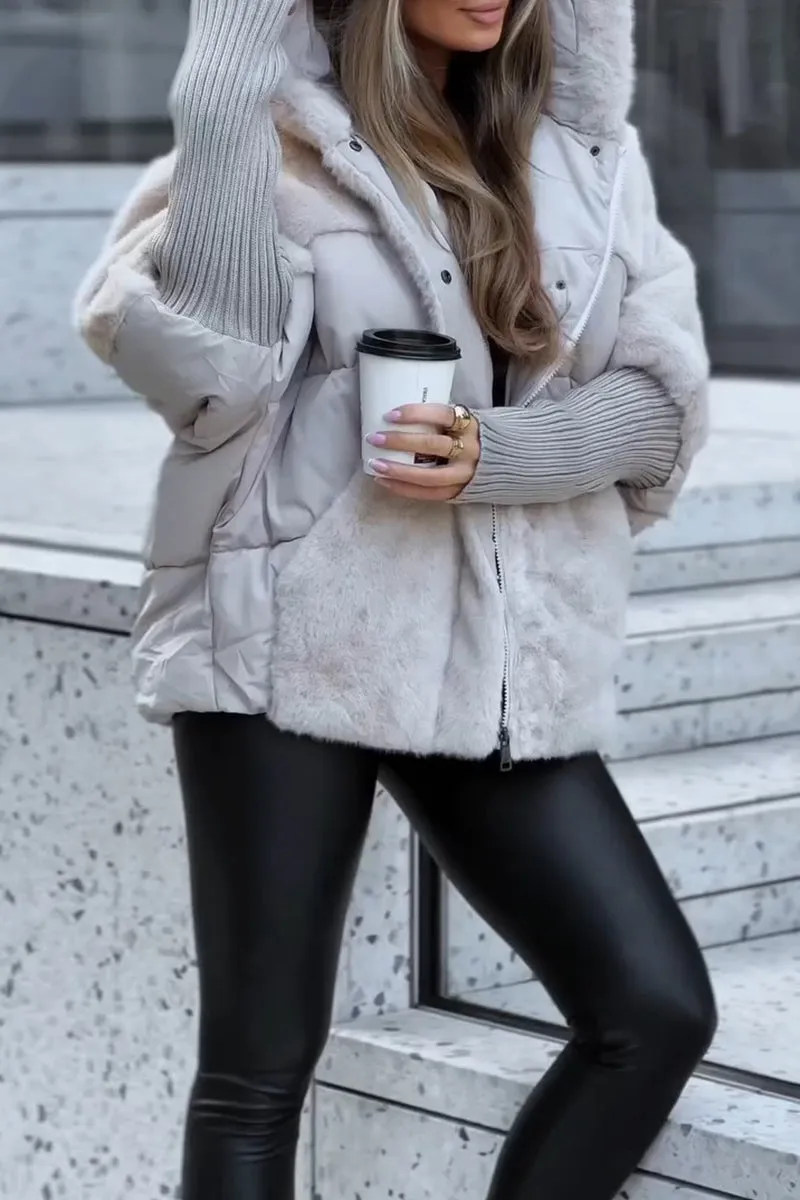 Warm insulated waterproof winter jacket for women | AVA - 7