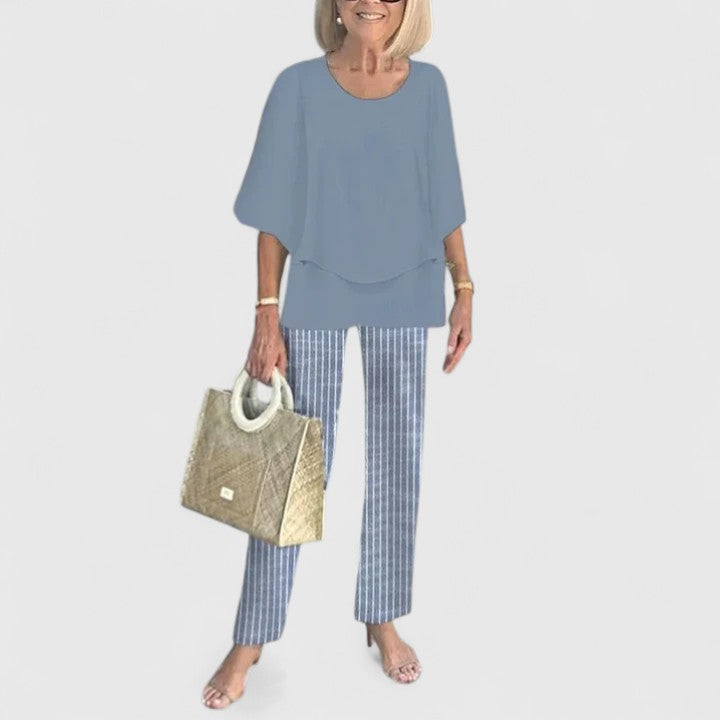 Elegant relaxed two-piece co-ord set for women | Martha - 3