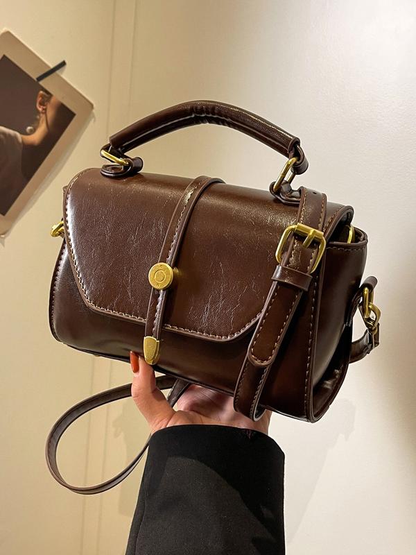 Trendy Contrast Stitching Small Square Shoulder Bag Chic For Women | Liorenna