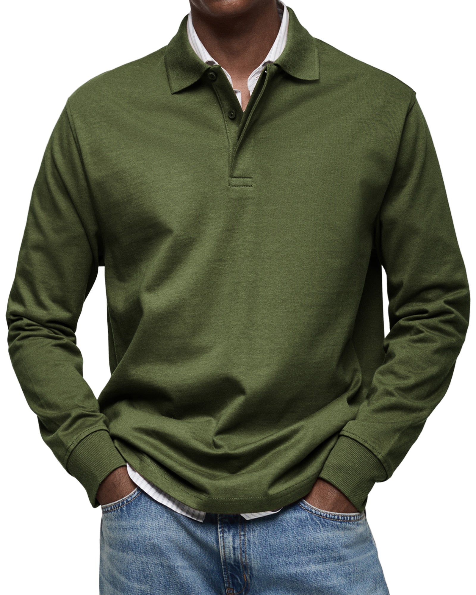 Classic long sleeve polo shirt for men | Wilson