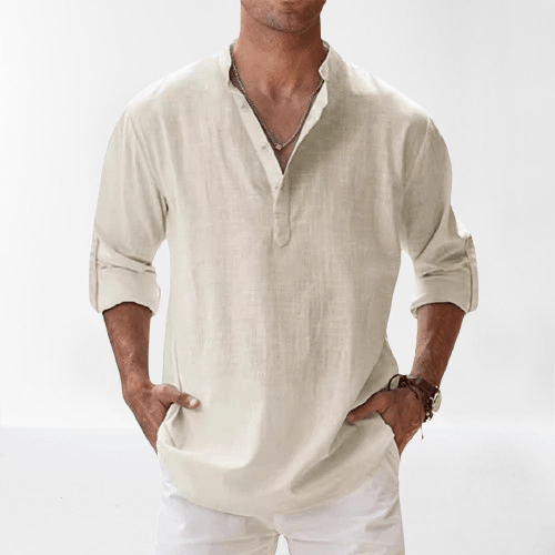 Breathable linen everyday shirt for men - 5