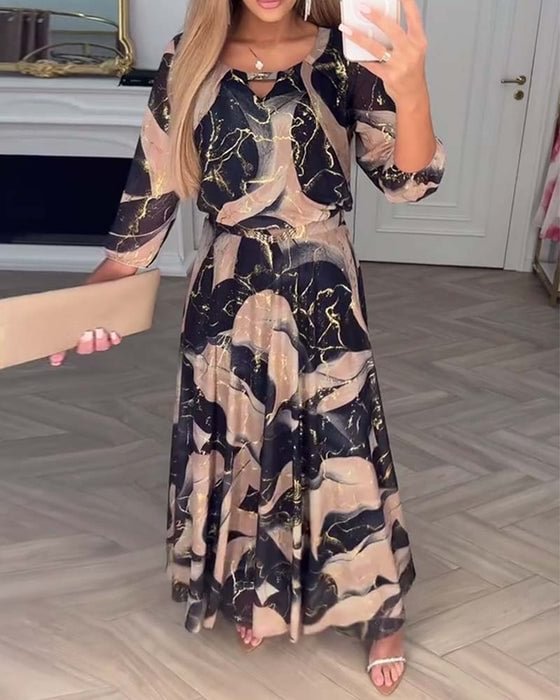 Printed Maxi Dress Chic For Women | Amelisse