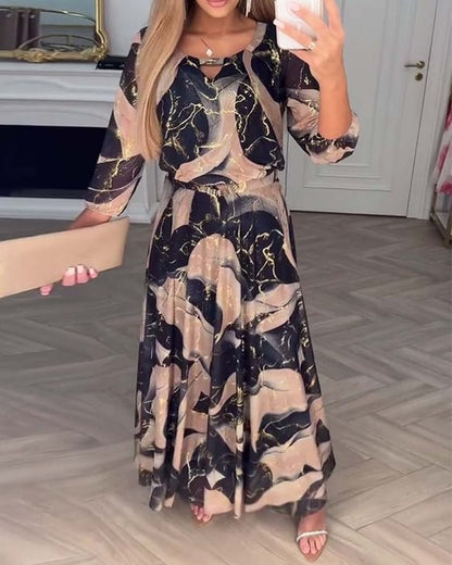 Printed Maxi Dress Chic For Women | Amelisse