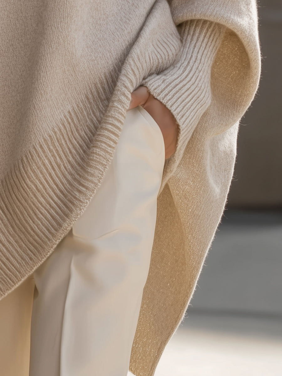 Asymmetric Hem Knit Top Stylish for Women | Evelyne